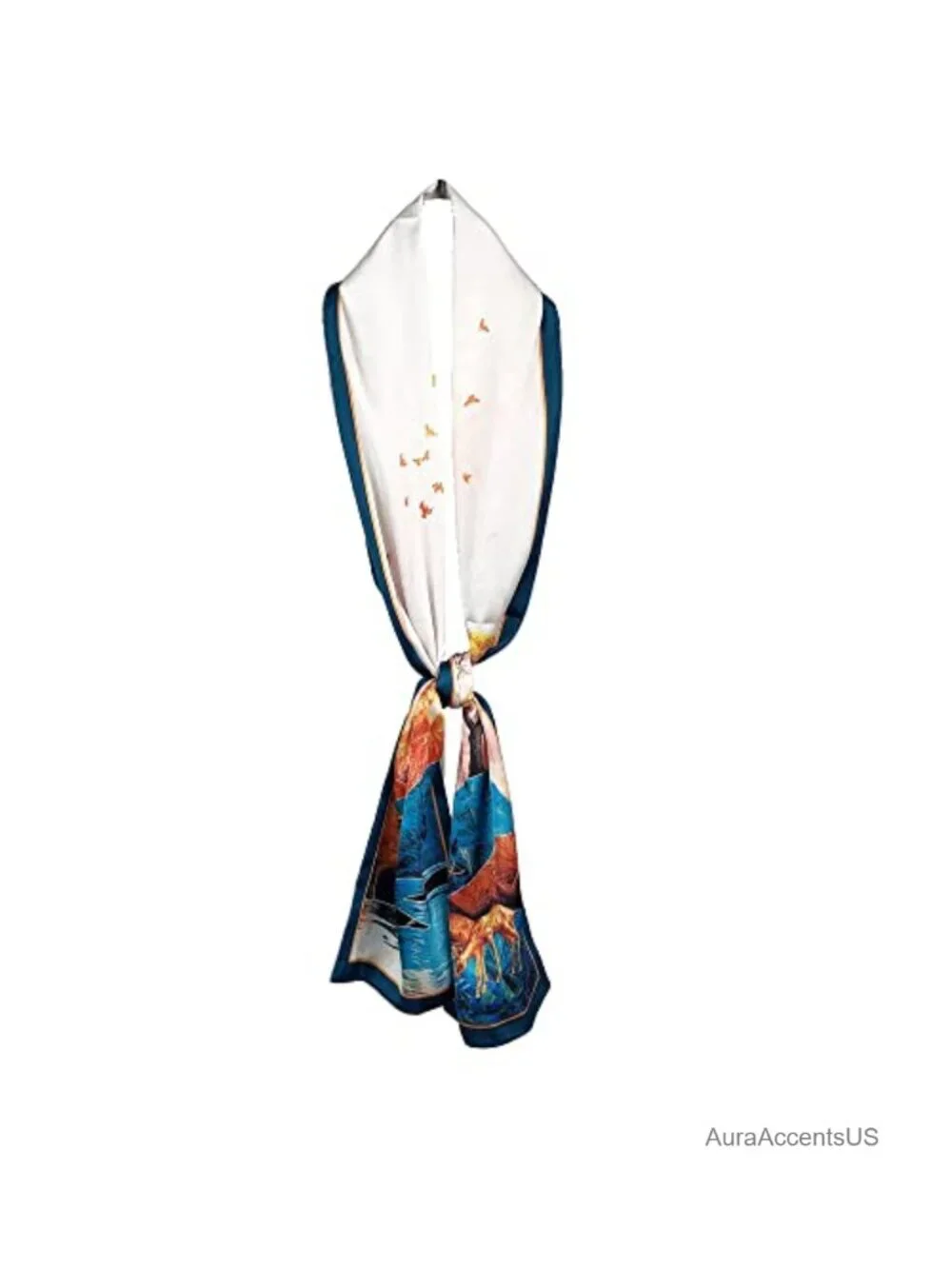 Silky Polyester Fashion Scarf Women Headband Neck Scarf Versatile 59x7 inches